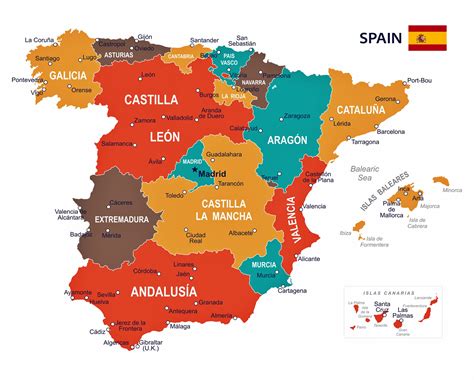 map of spain and regions|Map of Spain .